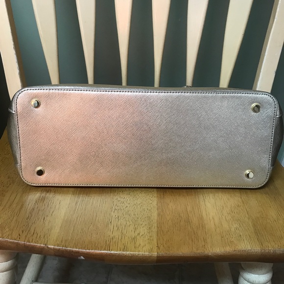 EUC Tory Burch Metallic Robinson Mini Double Zip - Picture 8 of 8